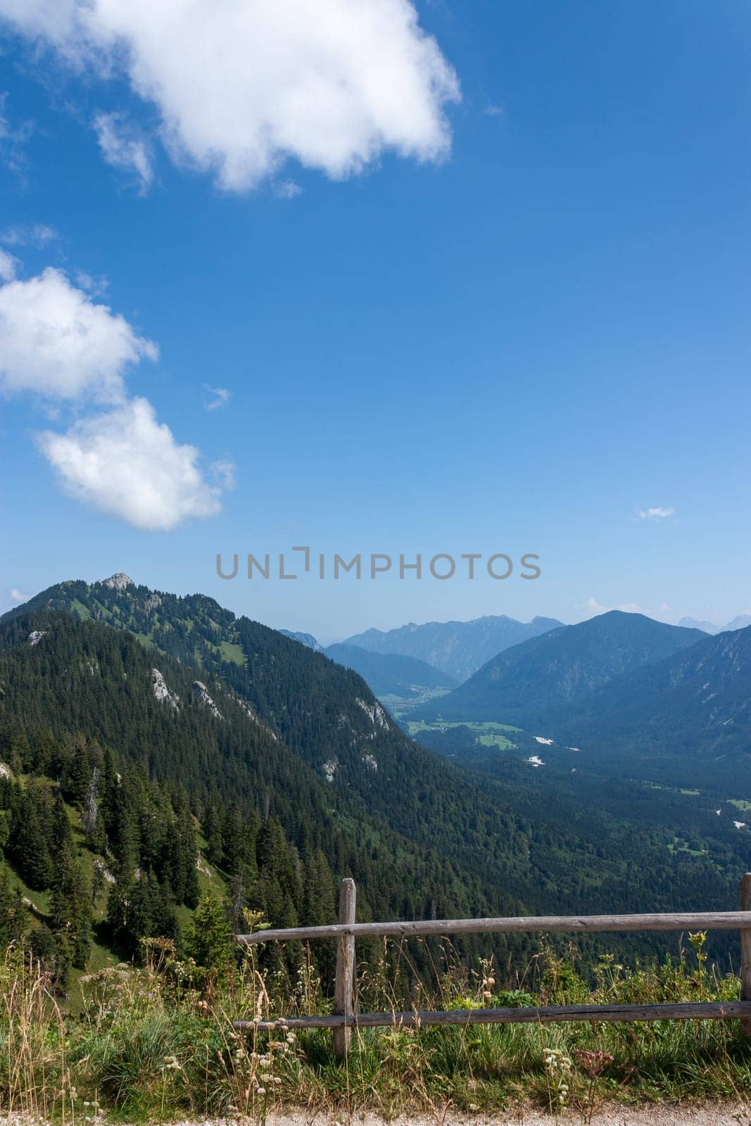 Wonderful landscape of the Ammergau Alps - portrait
