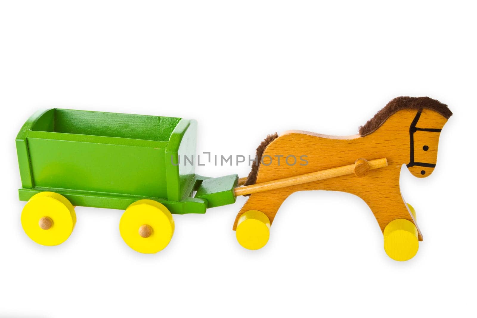 Children's toys on a bright background