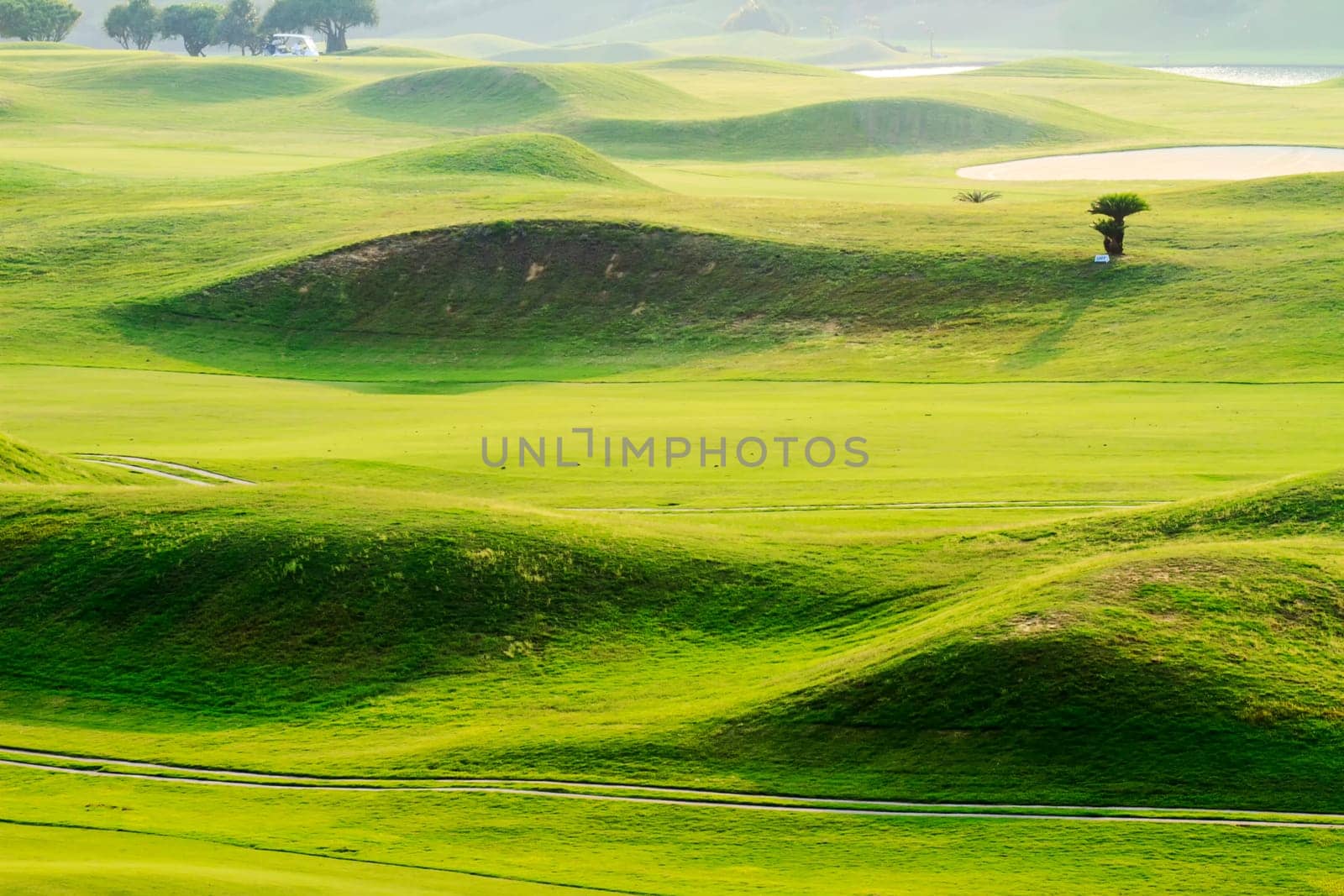 The golf course with nice background color, Taiwan