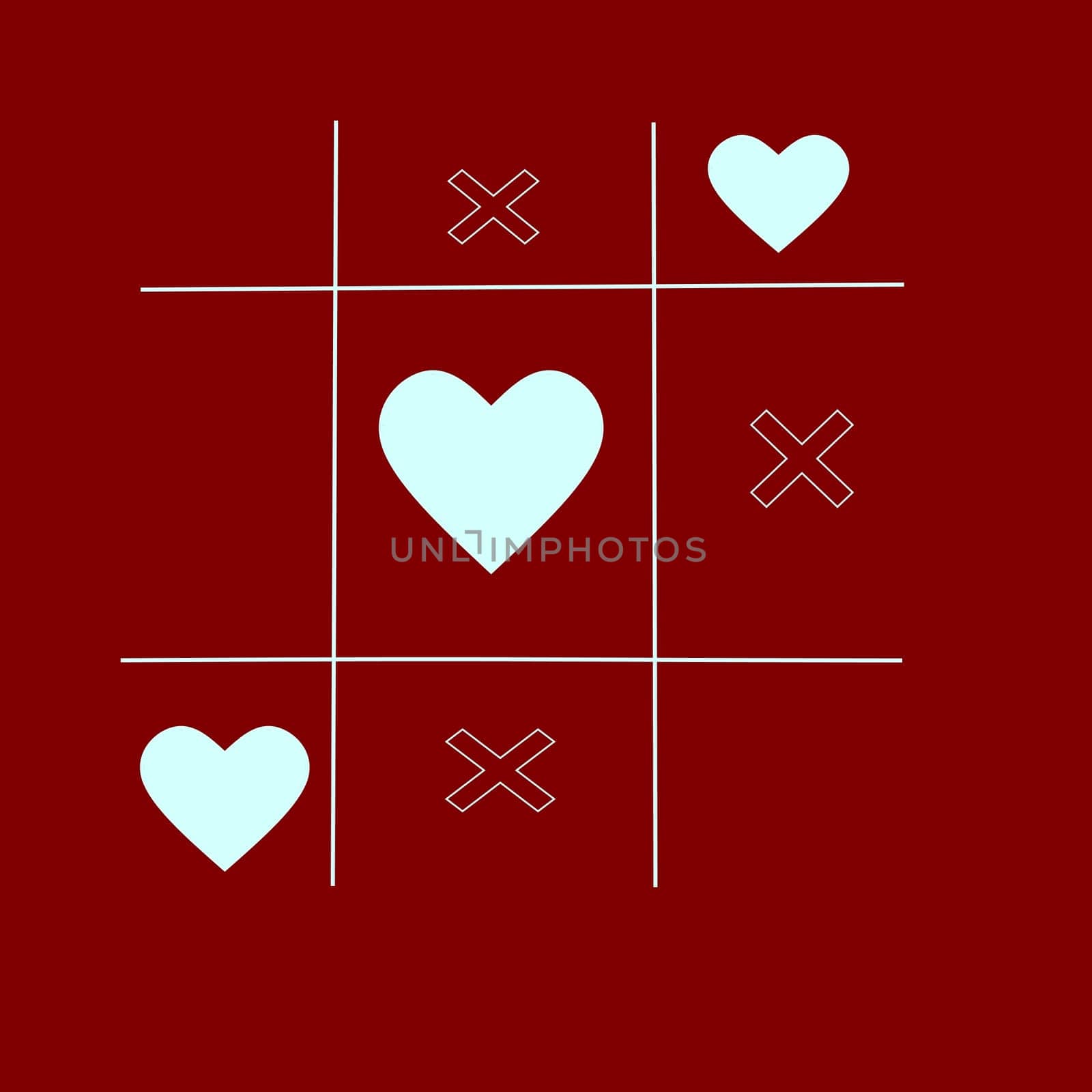 At tic tac toe of love you can only win!