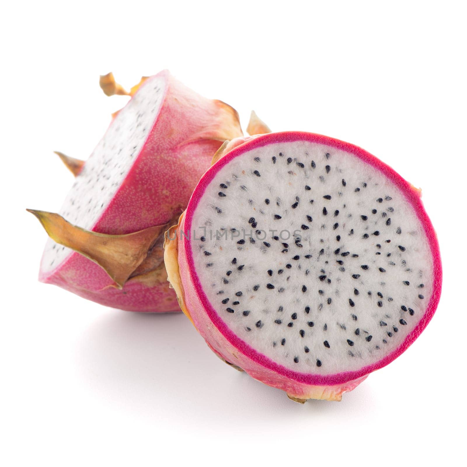 Pitaya or Dragon Fruit isolated on white background.