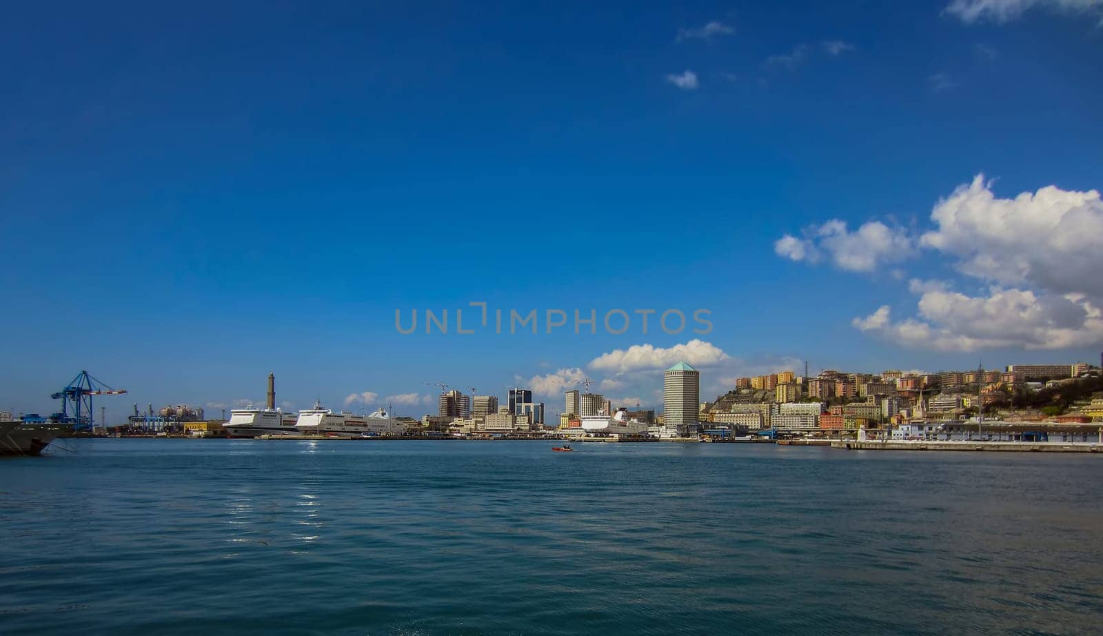Harbor in Genoa, Italy