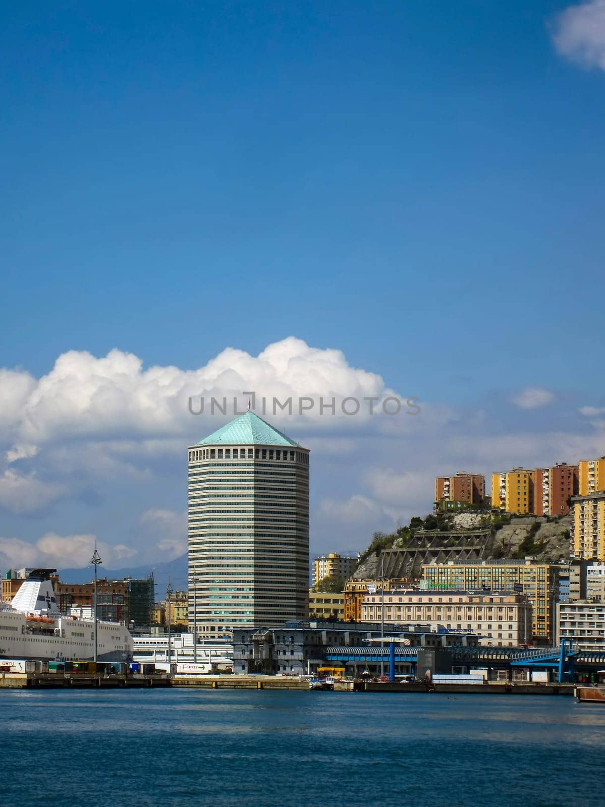 Harbor in Genoa, Italy