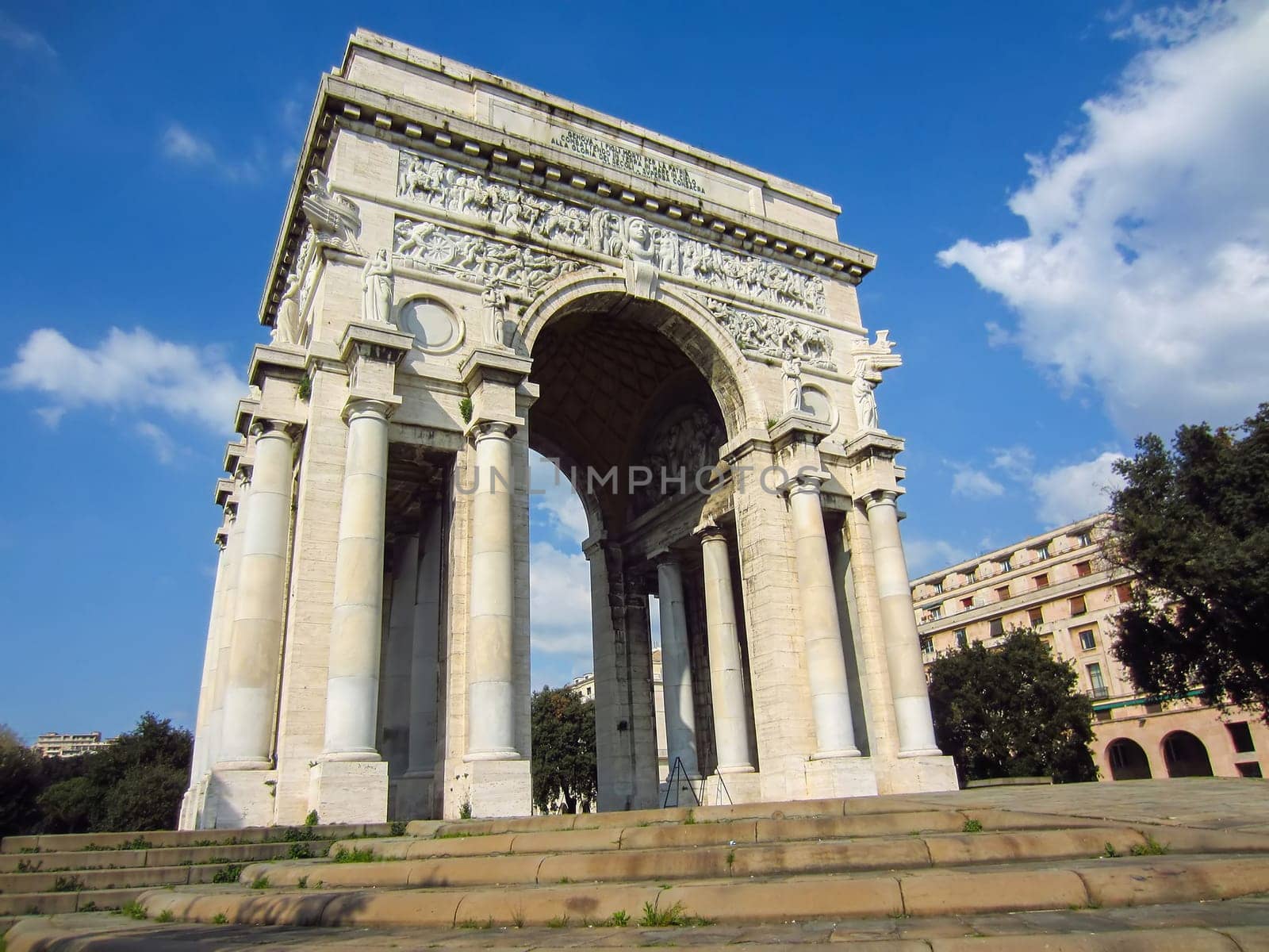 Arch to the Fallen in Genoa, Italy