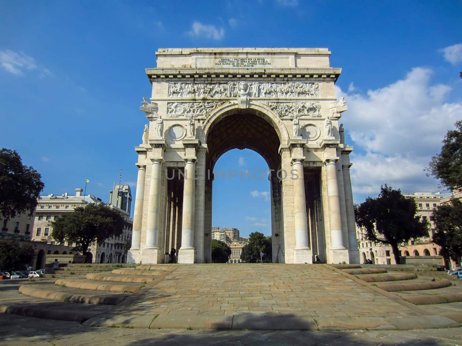 Arch to the Fallen in Genoa, Italy