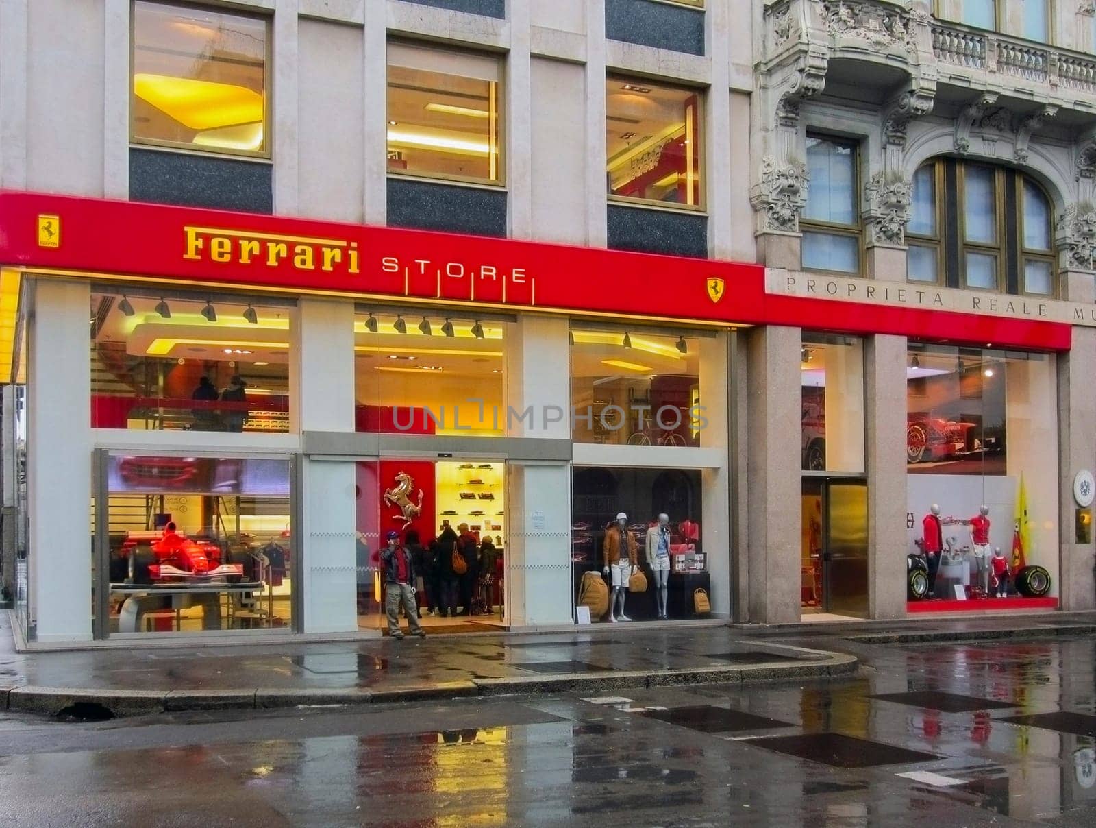 Ferrari Store in Milan