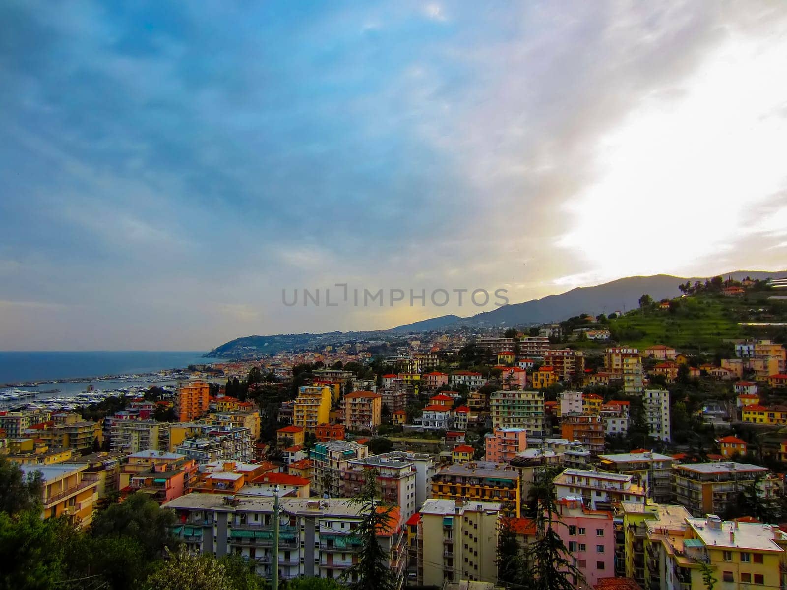 View of San Remo in Italy