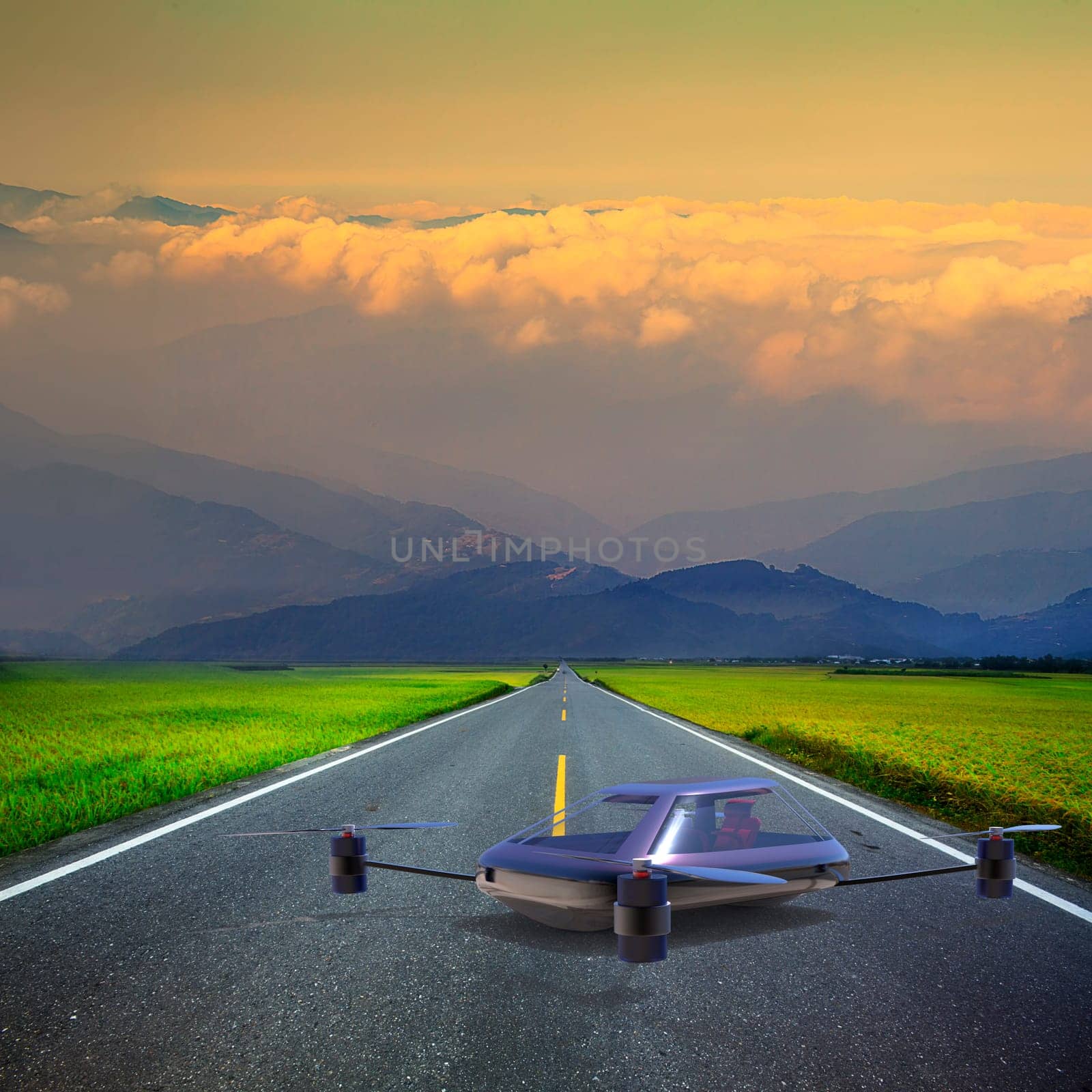 The most advanced four-axis manned vehicles powered by elec
