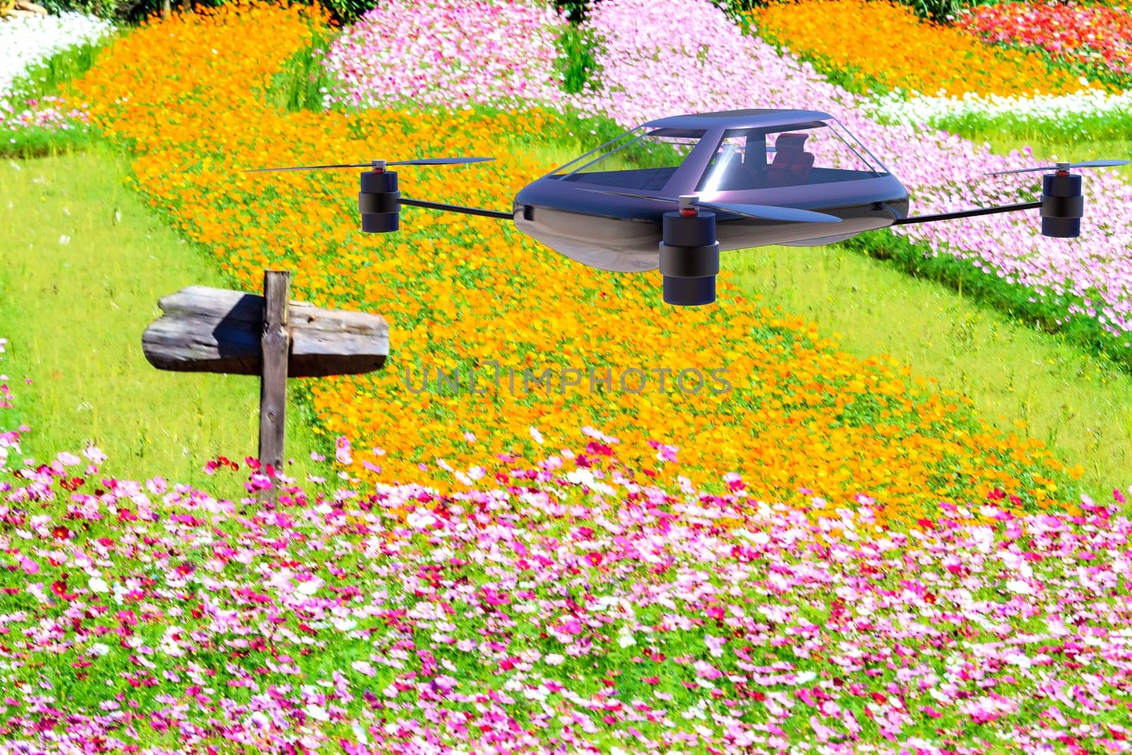 The most advanced four-axis manned vehicles powered by elec