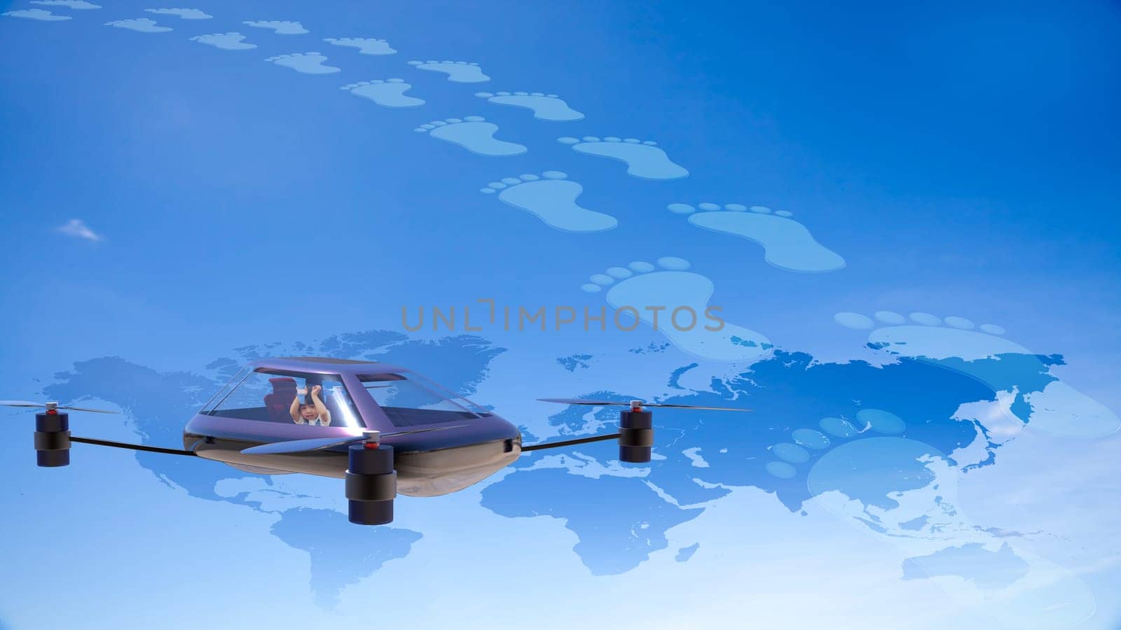 The most advanced four-axis manned vehicles powered by elec