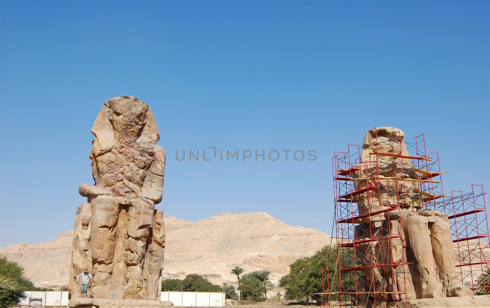 Colossi of Memnon in Luxor, Egypt