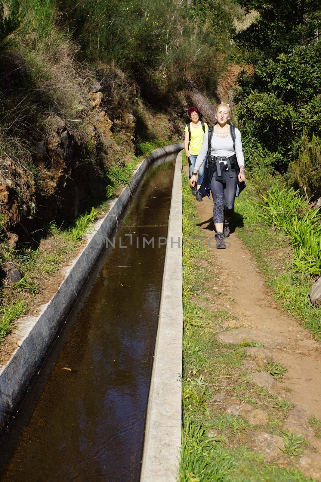 Hike on the Levada de Calheta from Prazeres to Raposeira,Madeira,Portugal