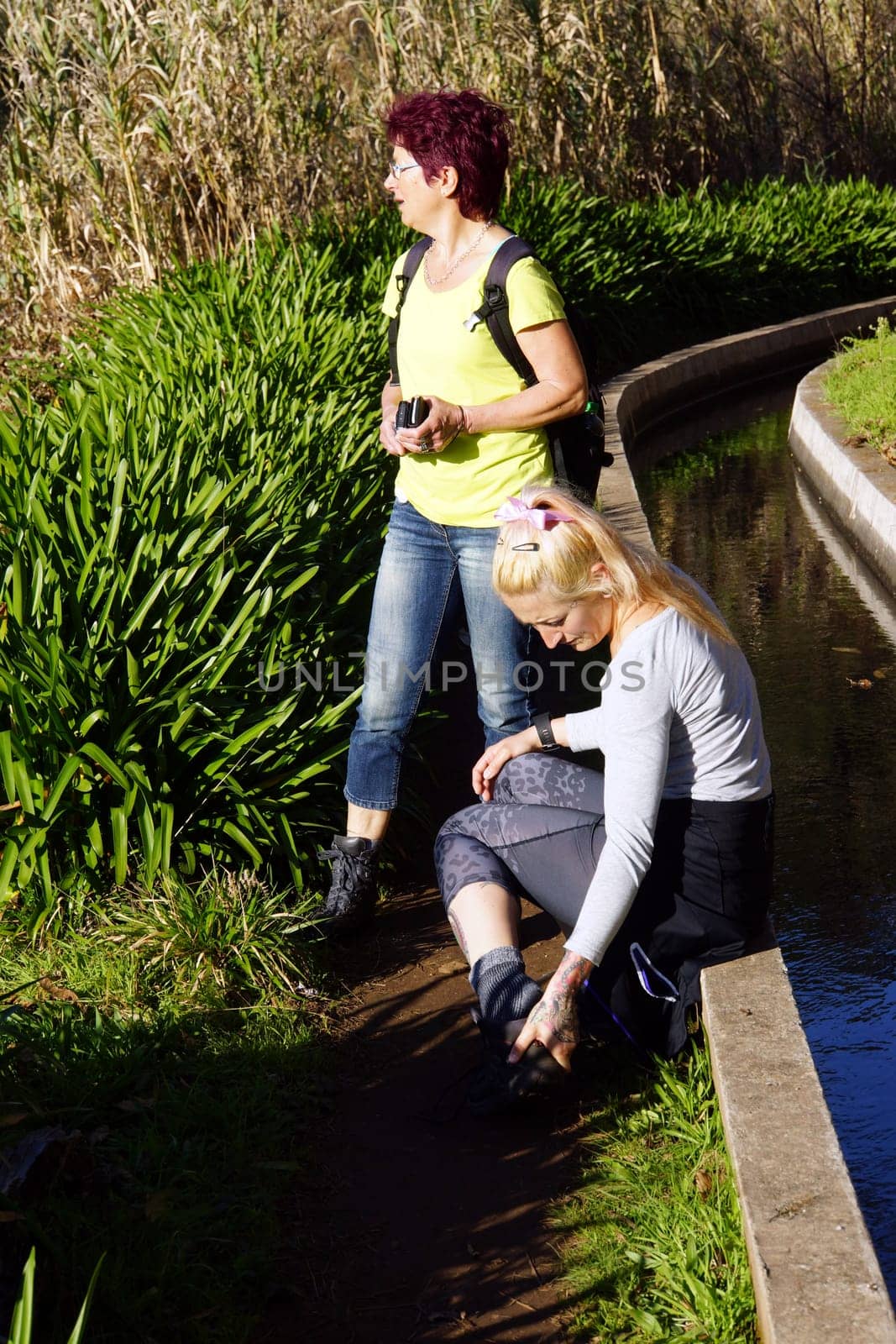 Hike on the Levada de Calheta from Prazeres to Raposeira,Madeira,Portugal