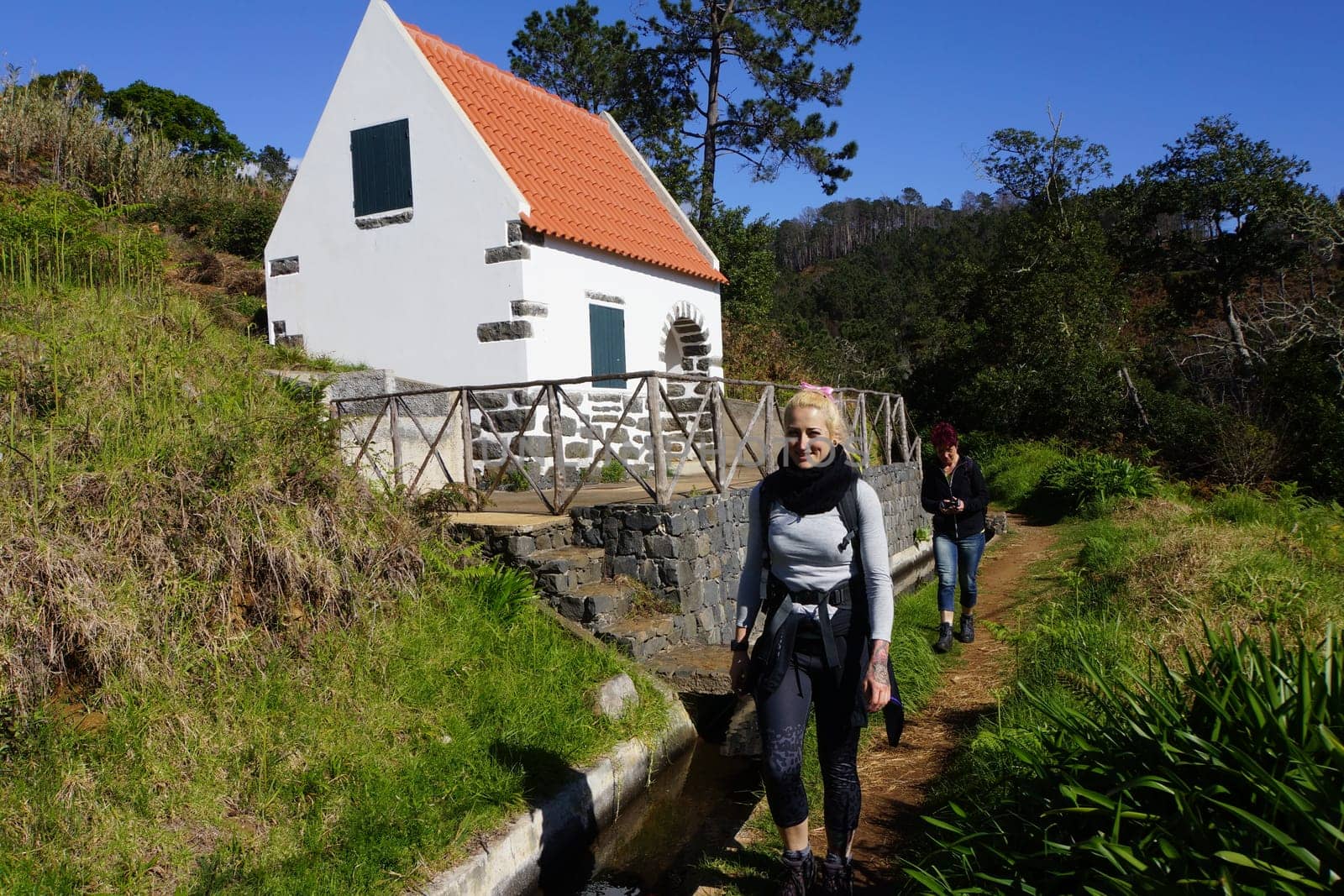 Hike on the Levada de Calheta from Prazeres to Raposeira,Madeira,Portugal