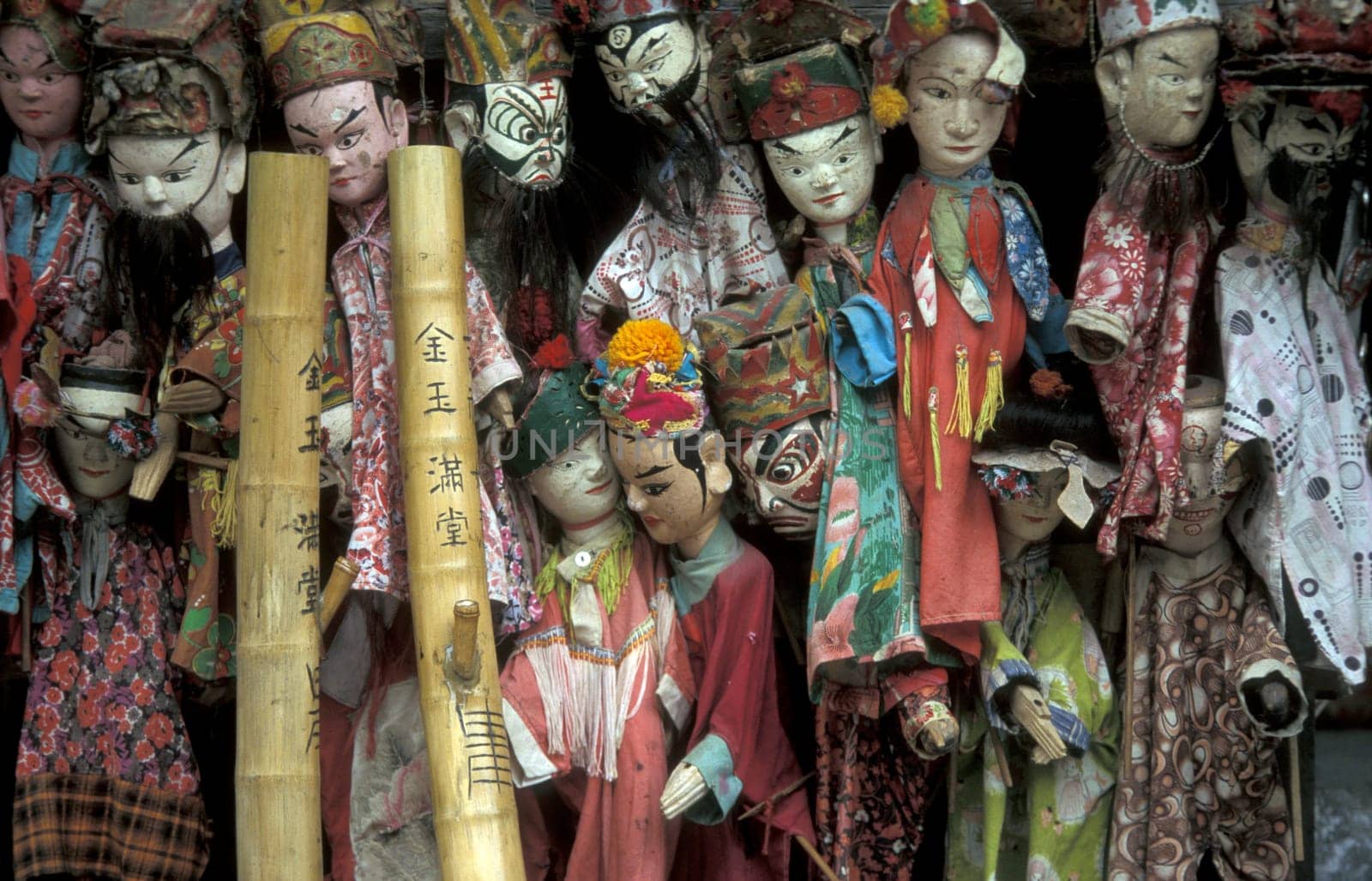 puppet in a market in the town of Yangshou near the city of  Guilin in the Province of Guangxi in china in east asia.
