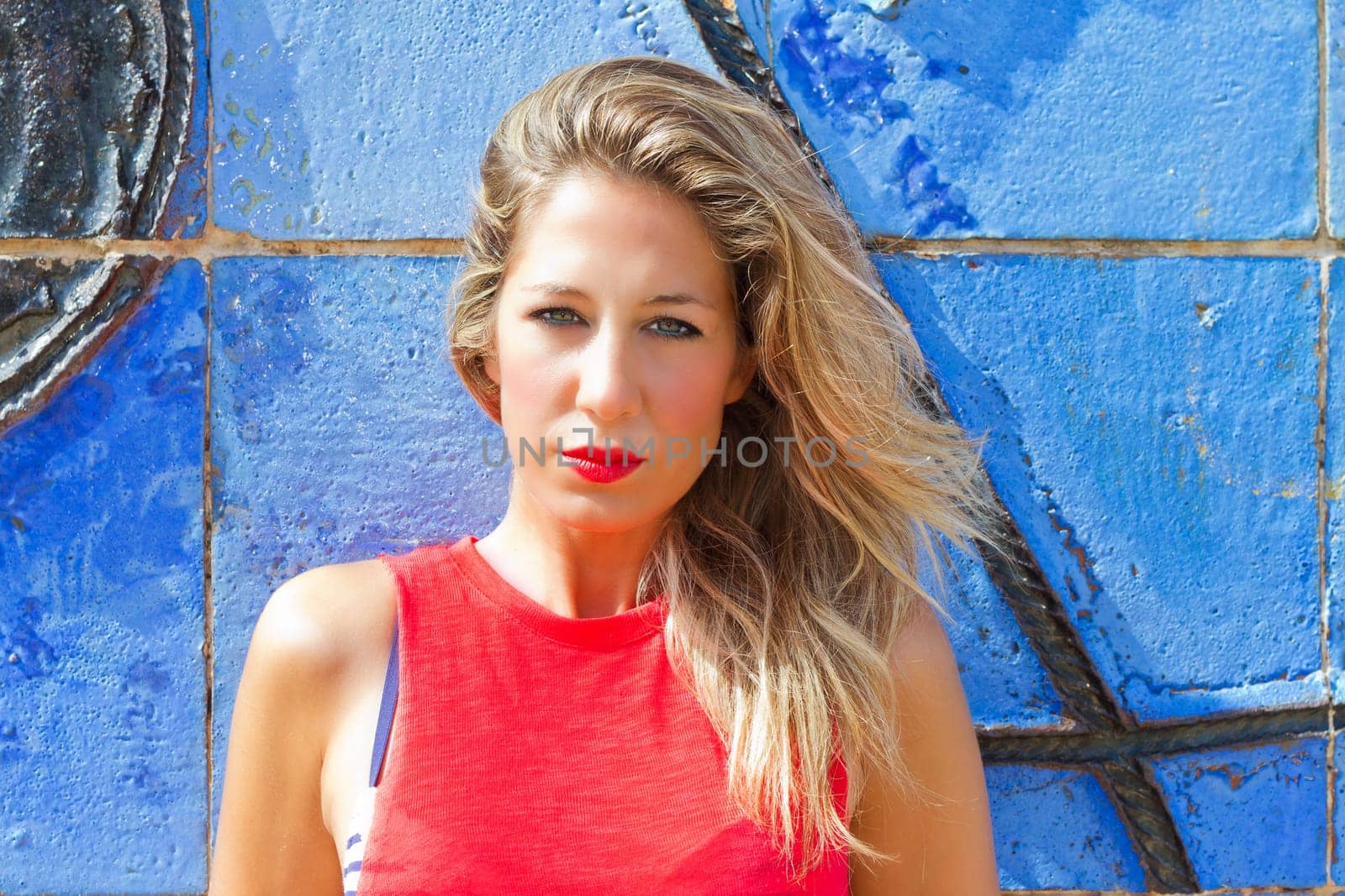 Beautiful blonde woman
