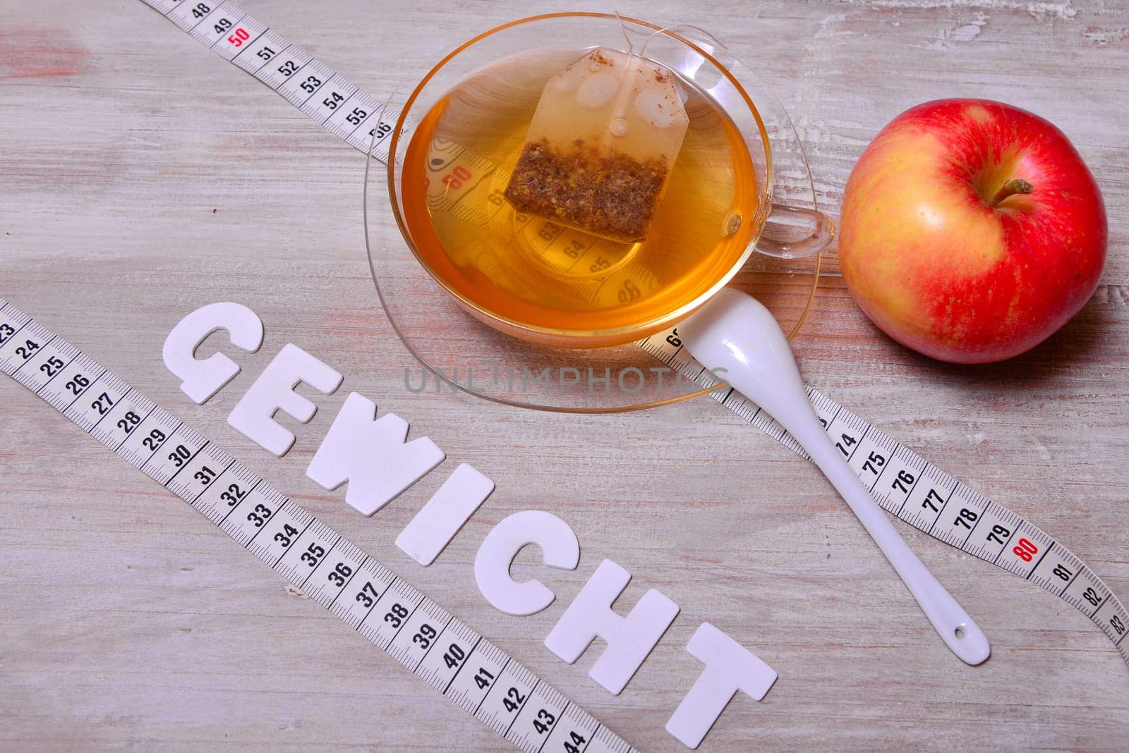 Lose Apple Pear Tea Measure Measure Weight