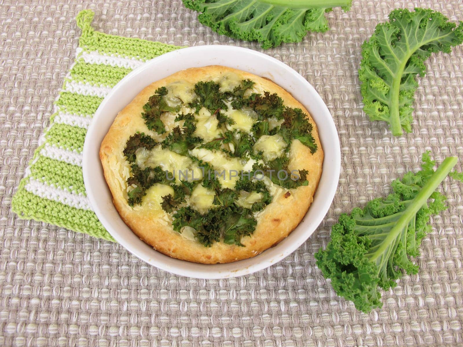 Kale pizza