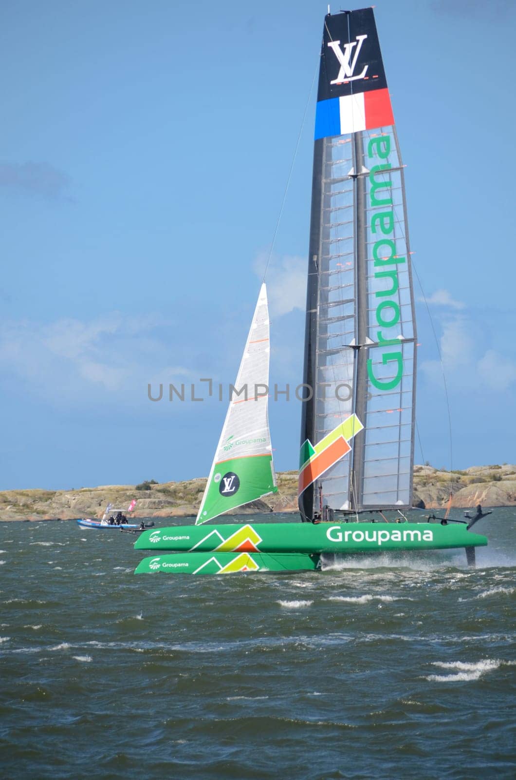 americas cup in sweden one catamaran with great speed
