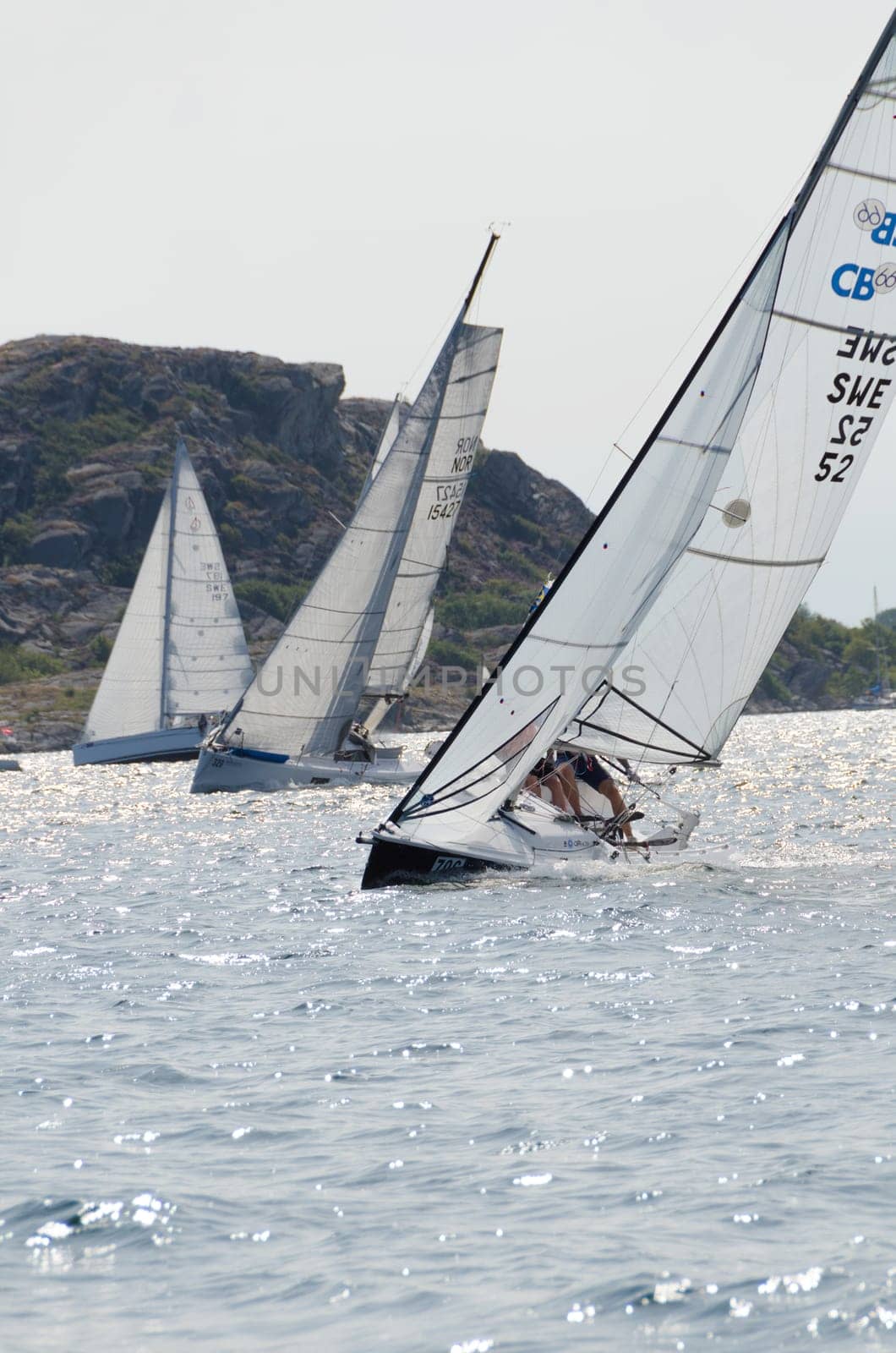 one sail competition on swedish westcoast little action on the sea