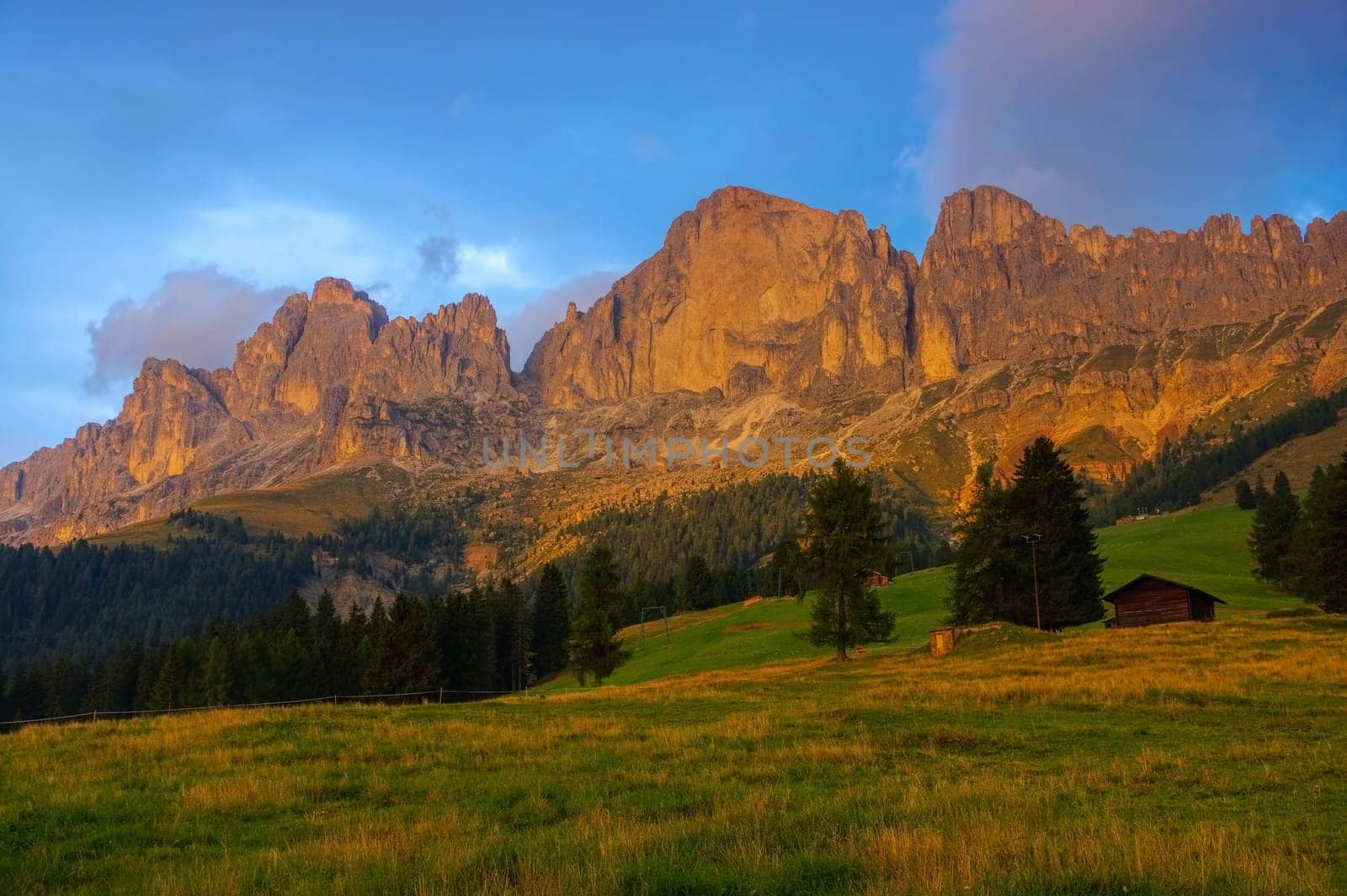 Rose Garden in the Dolomites - Rose Garden group in Dolomites,alpine glow