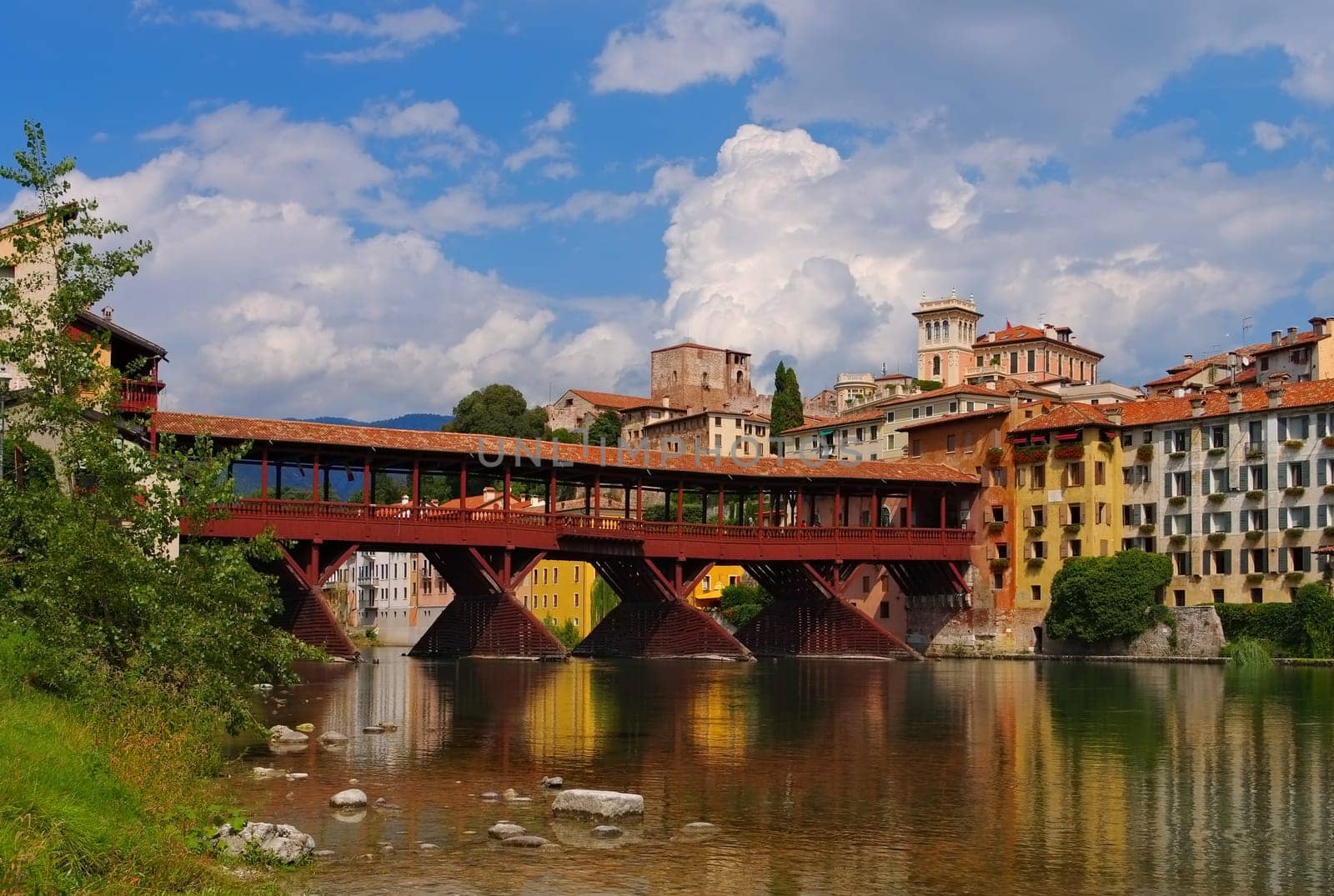 Bassano del Grappa Ponte Vecchio in northern Italy