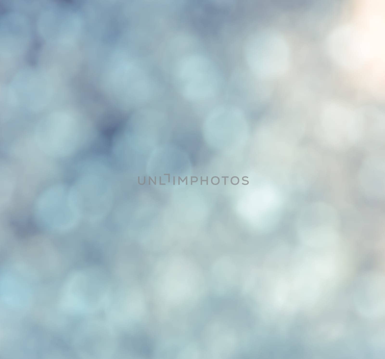Defocused abstract yellow Christmas bokeh background
