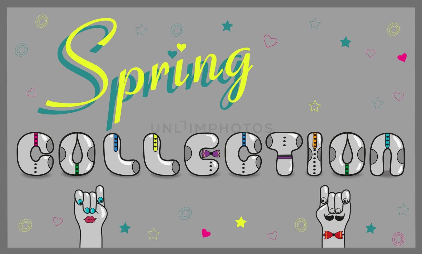Inscription Spring Collection with hipster style