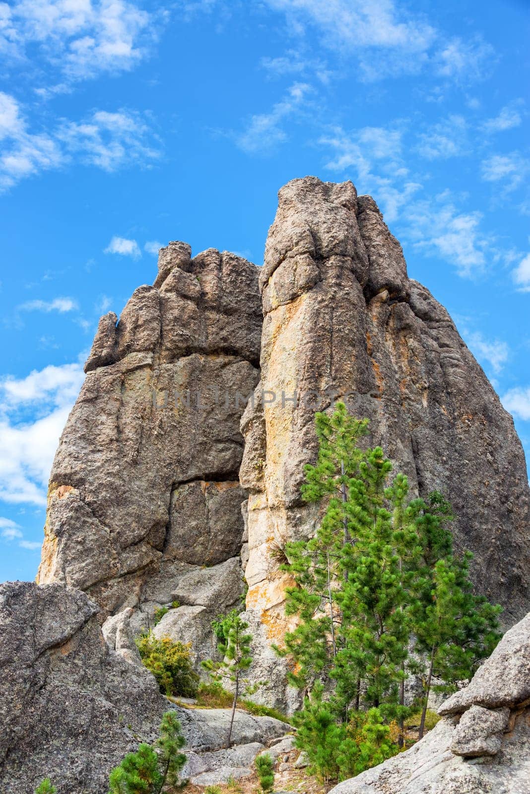 Interesting rock formation in Custer State Park