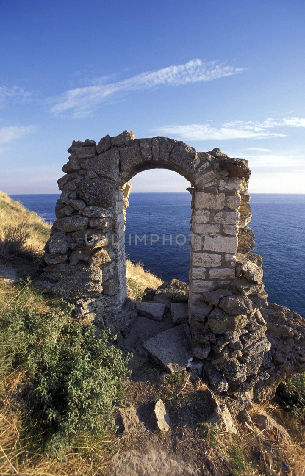 the Kap Kaliakra on the blacksea coast near the town of Balcik in Bulgaria in east Europe.