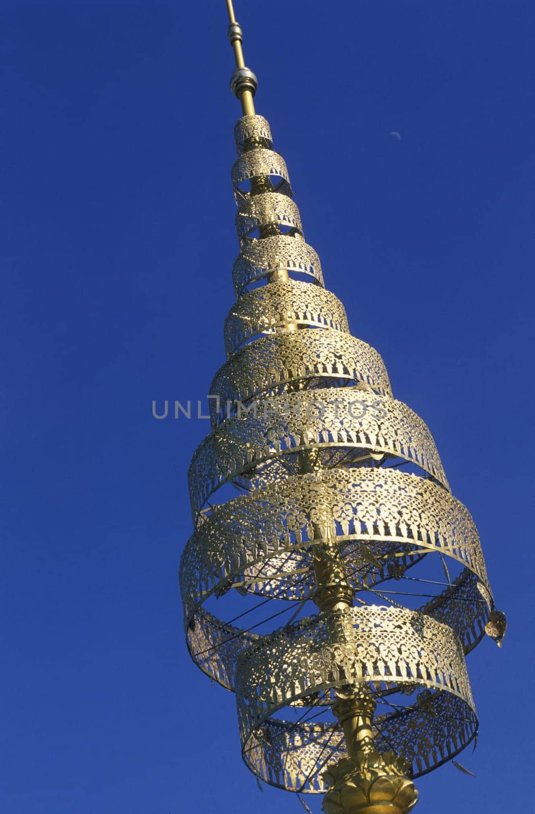 a detail of the king palace in the city of phnom penh in cambodia in southeastasia.