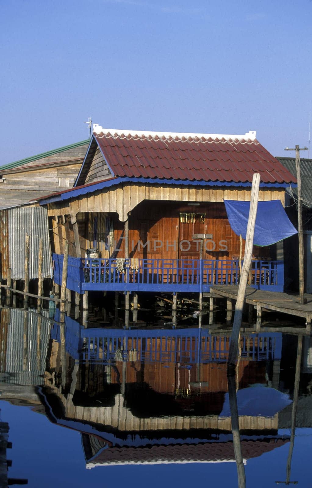 a fishing village near the Town of Sihanoukville in cambodia in southeastasia.