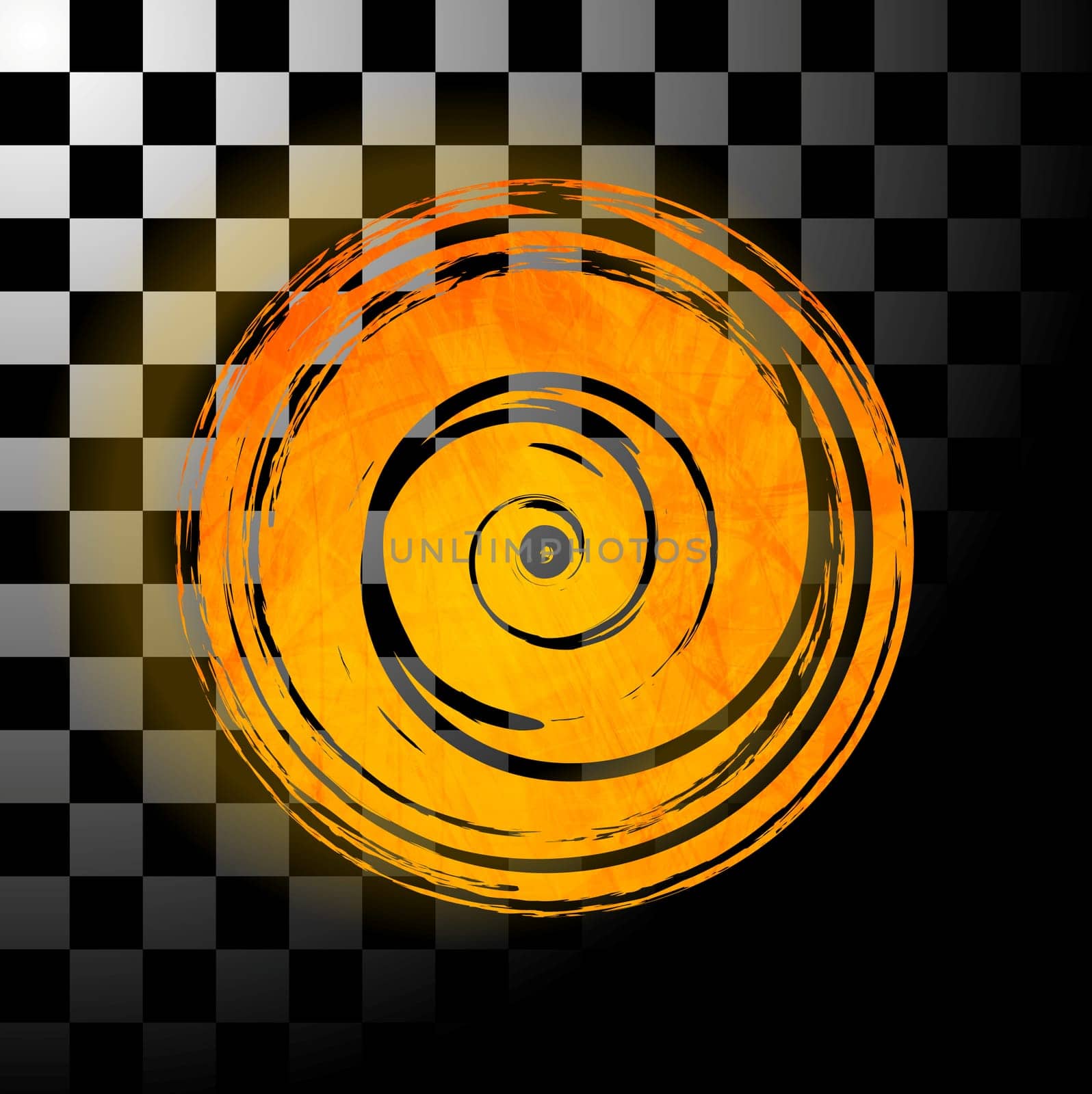Abstract grunge vector circle design
