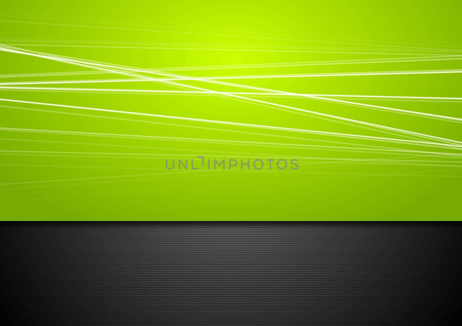 Abstract green background with smooth lines