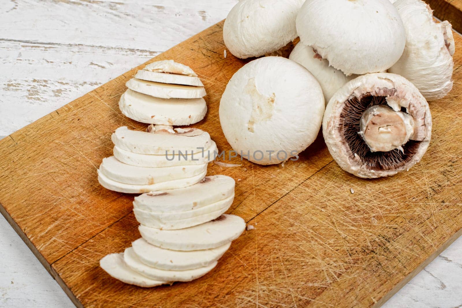 mushrooms cut into slices