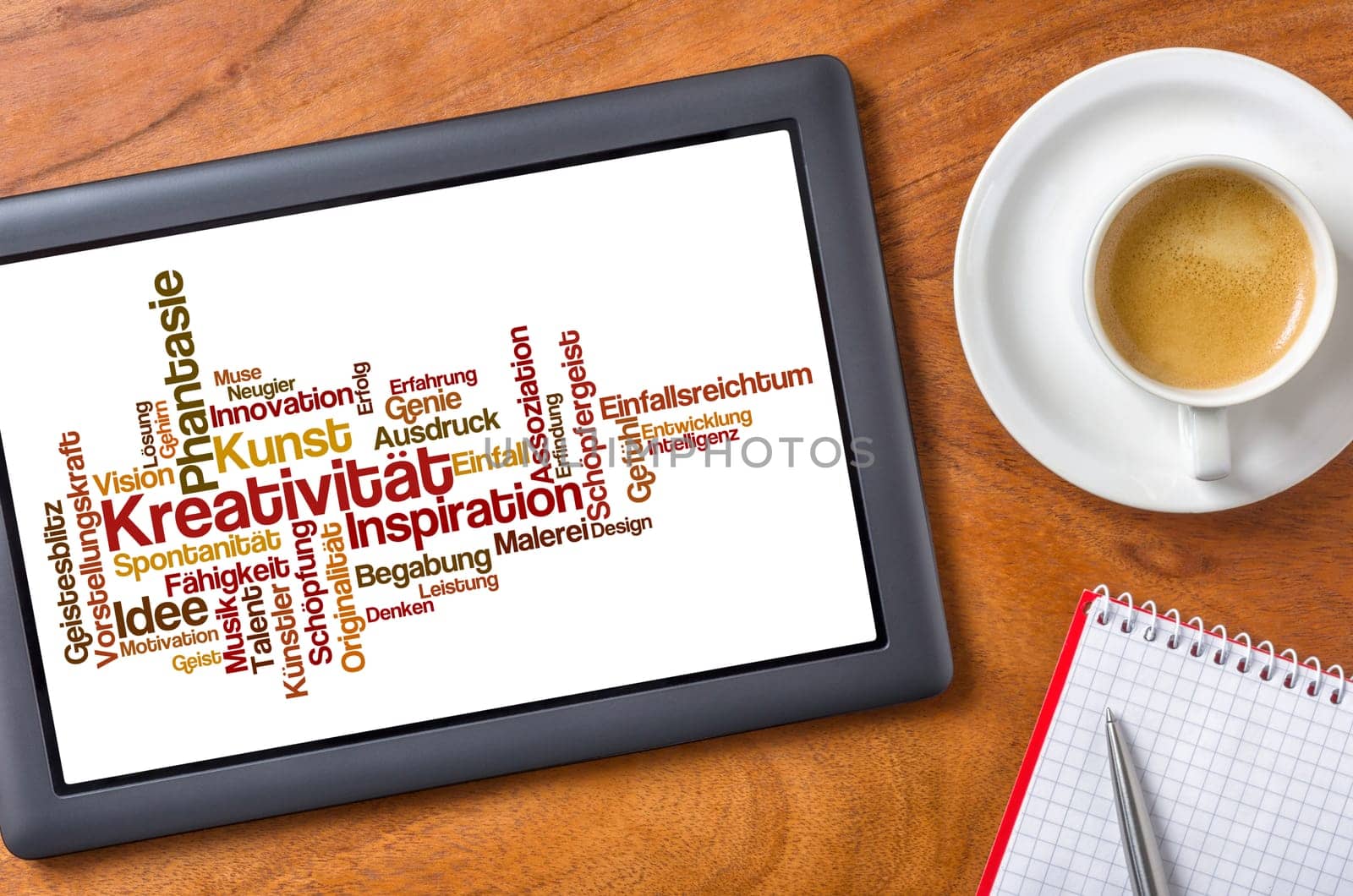 Tablet on desk - Creativity