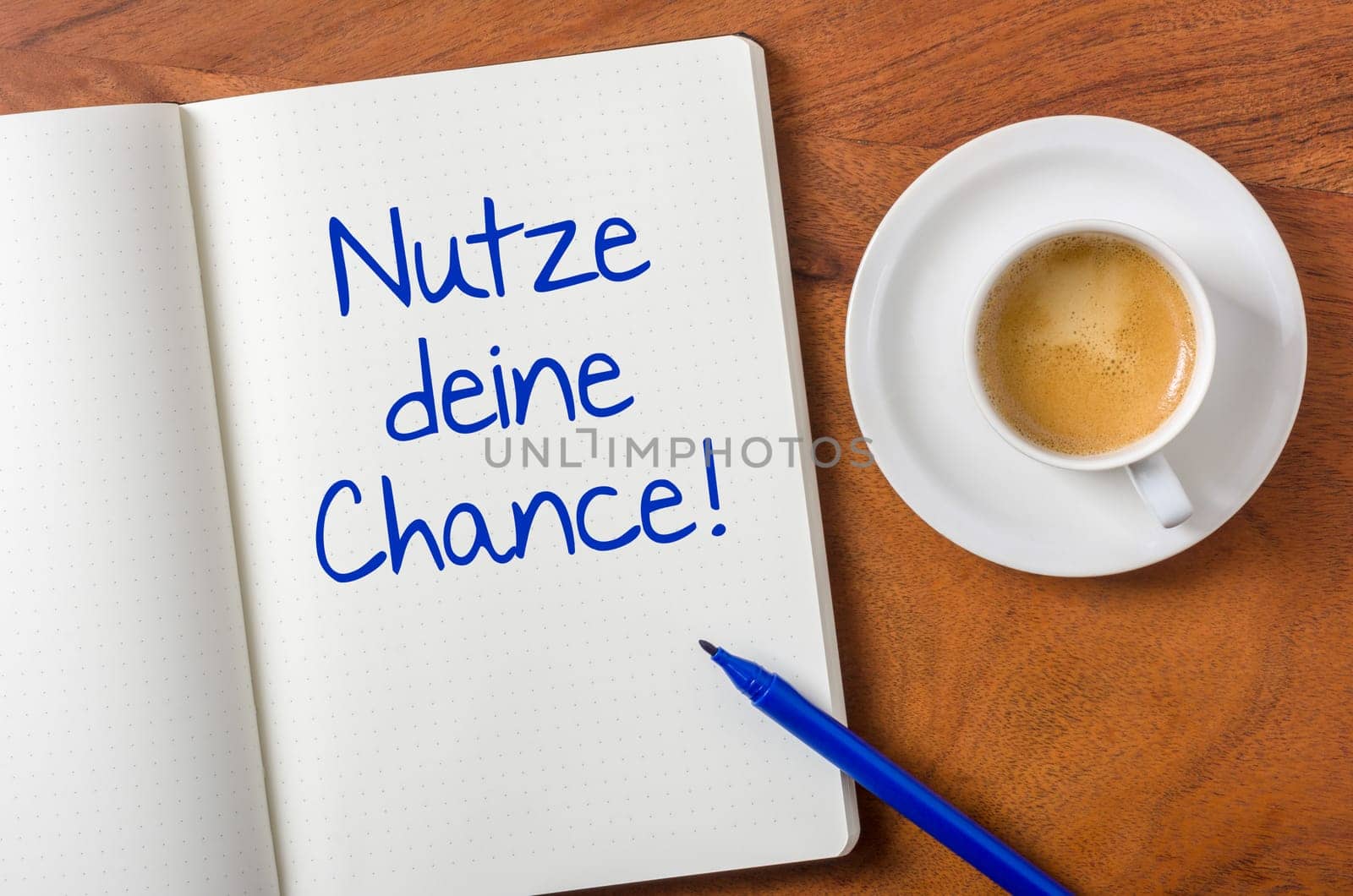 Notebook on desk - Take your chance