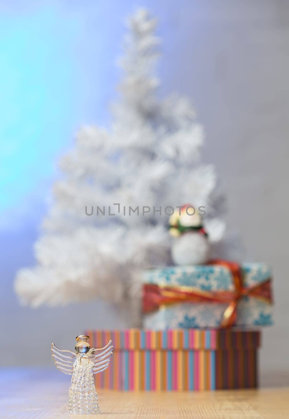 Christmas and New Year decoration. Selective focus. Creative background