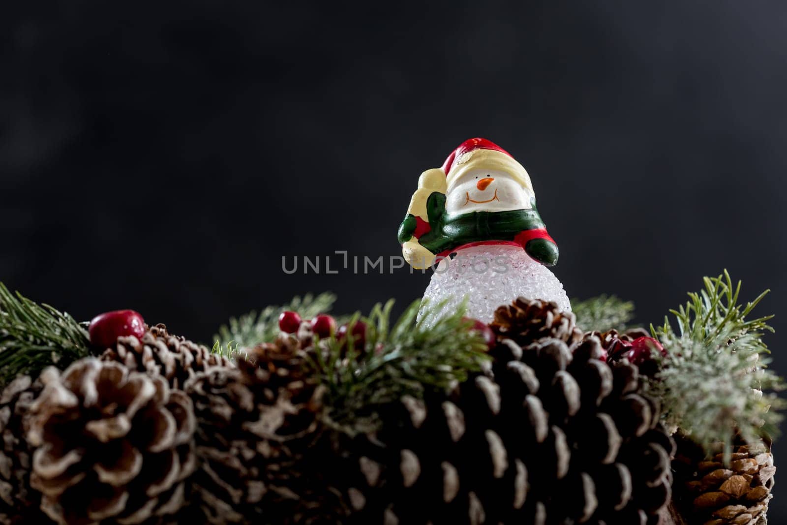 Christmas and New Year decoration. Selective focus. Creative background