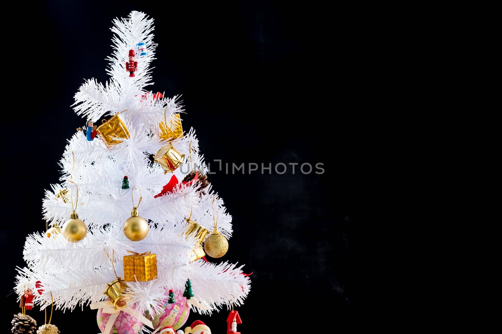Christmas and New Year decoration. Selective focus. Creative background