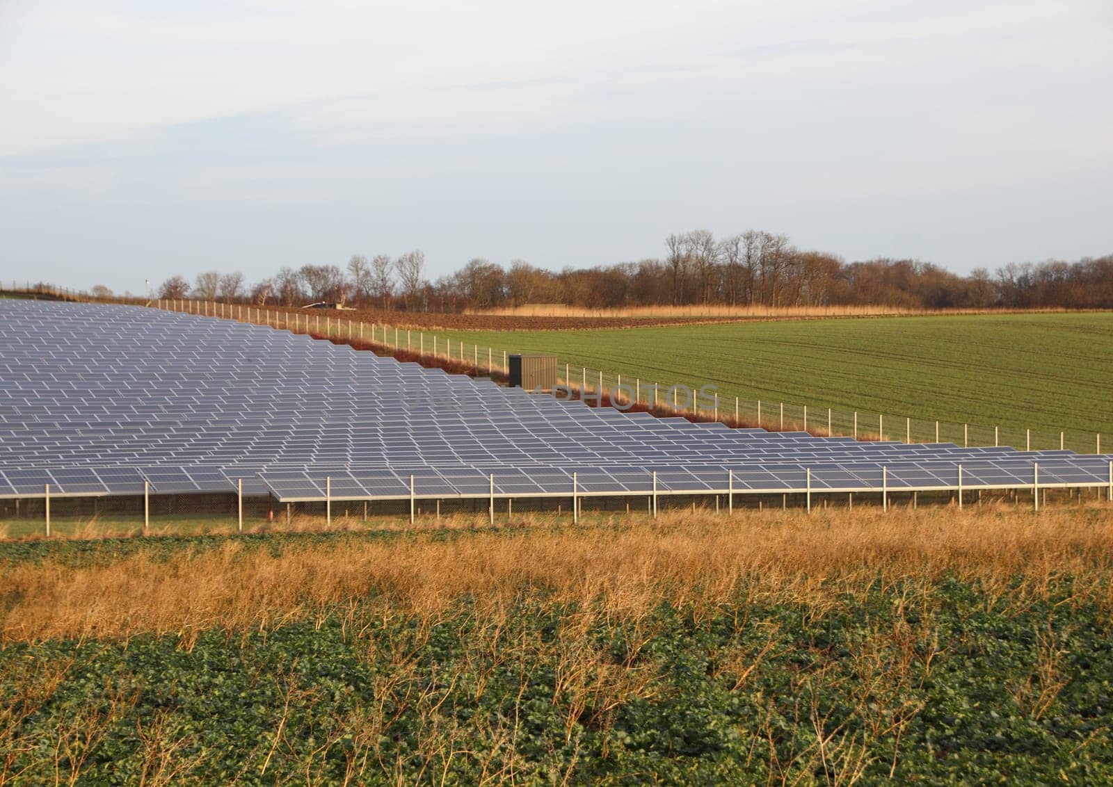 Sun Solar Outdoor Industrial Plant Large Scale in Perspective