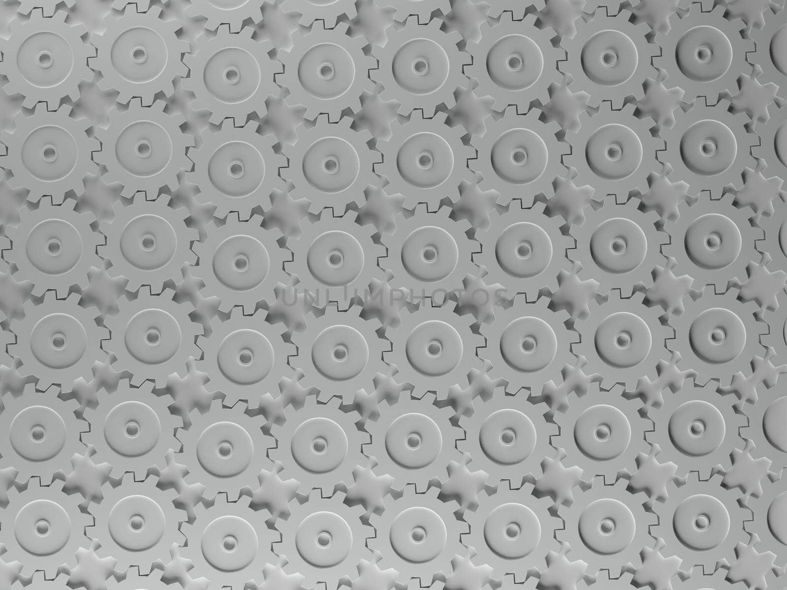 Three Dimentional Interlocking Gears Pattern