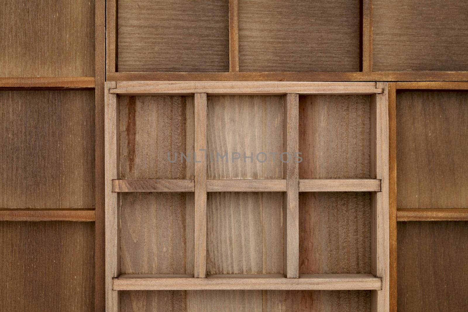 Empty wooden box texture background