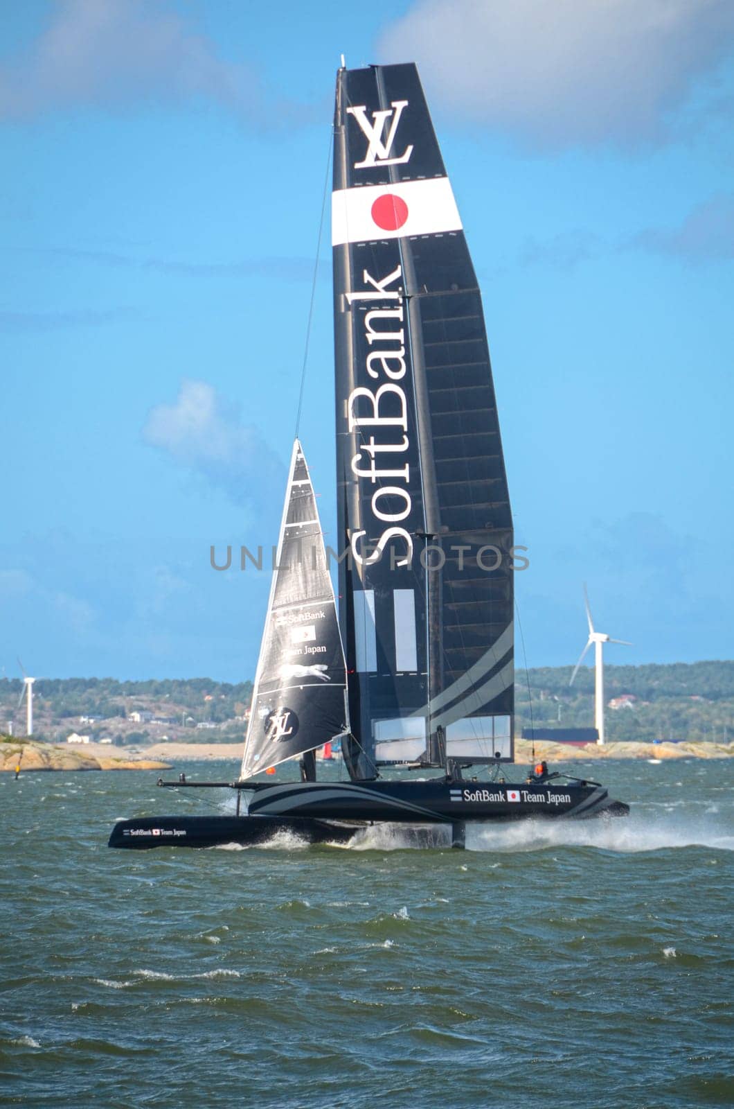 americas cup in sweden team Japan with great speed