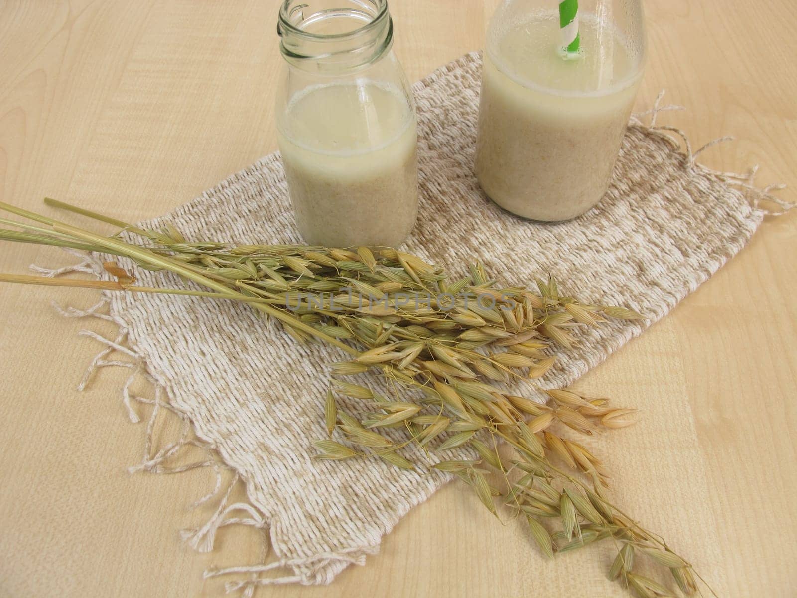 Fiber drink with oat bran