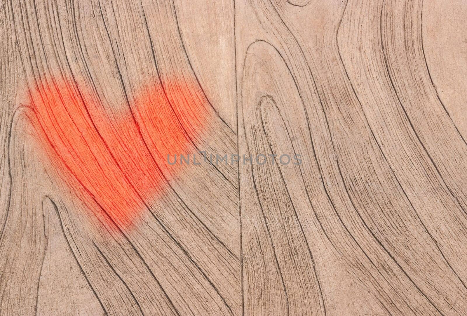 Gray cement texture grunge with image of red heart for design