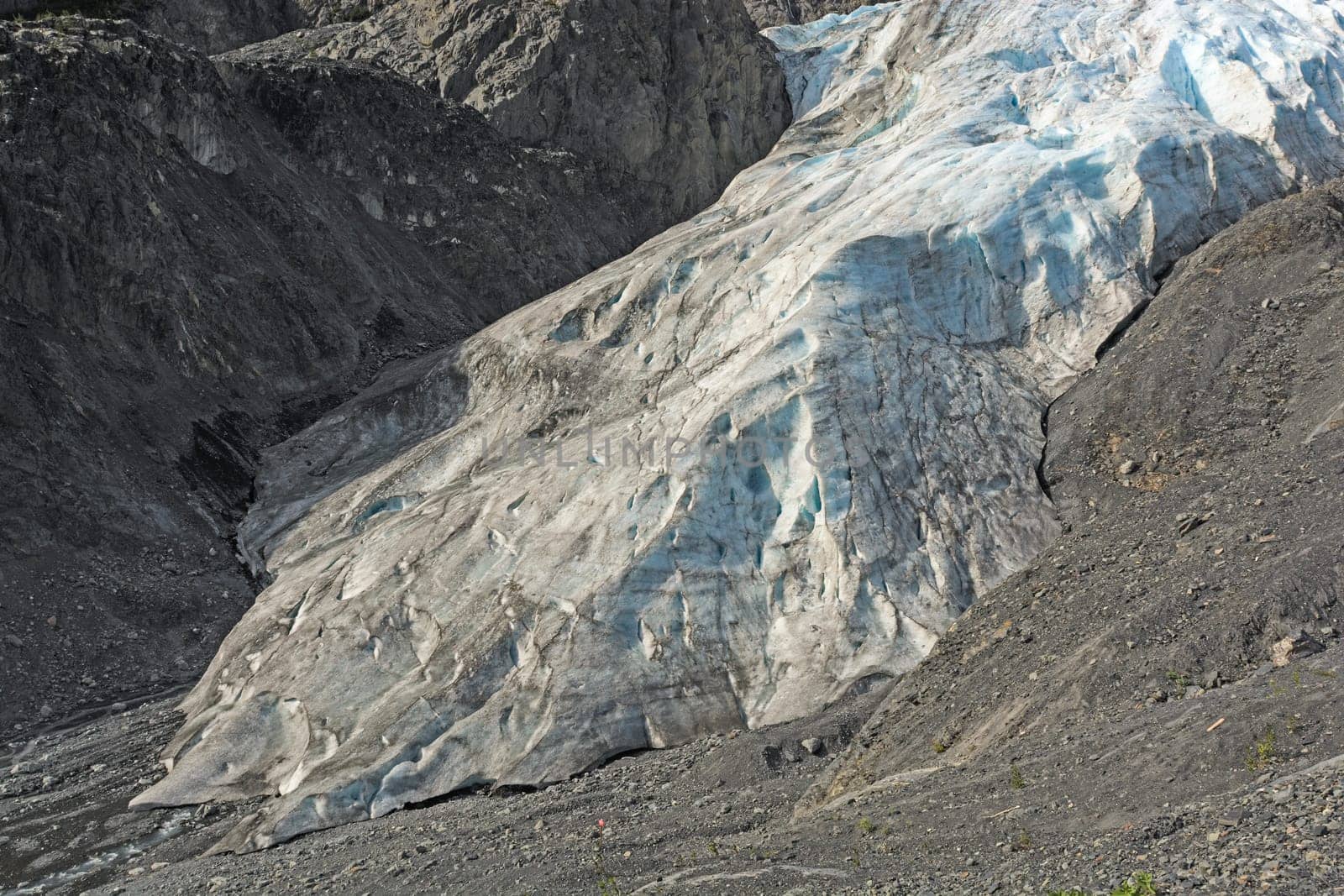 Toe of the Exit Glacier near Seward, Alaska