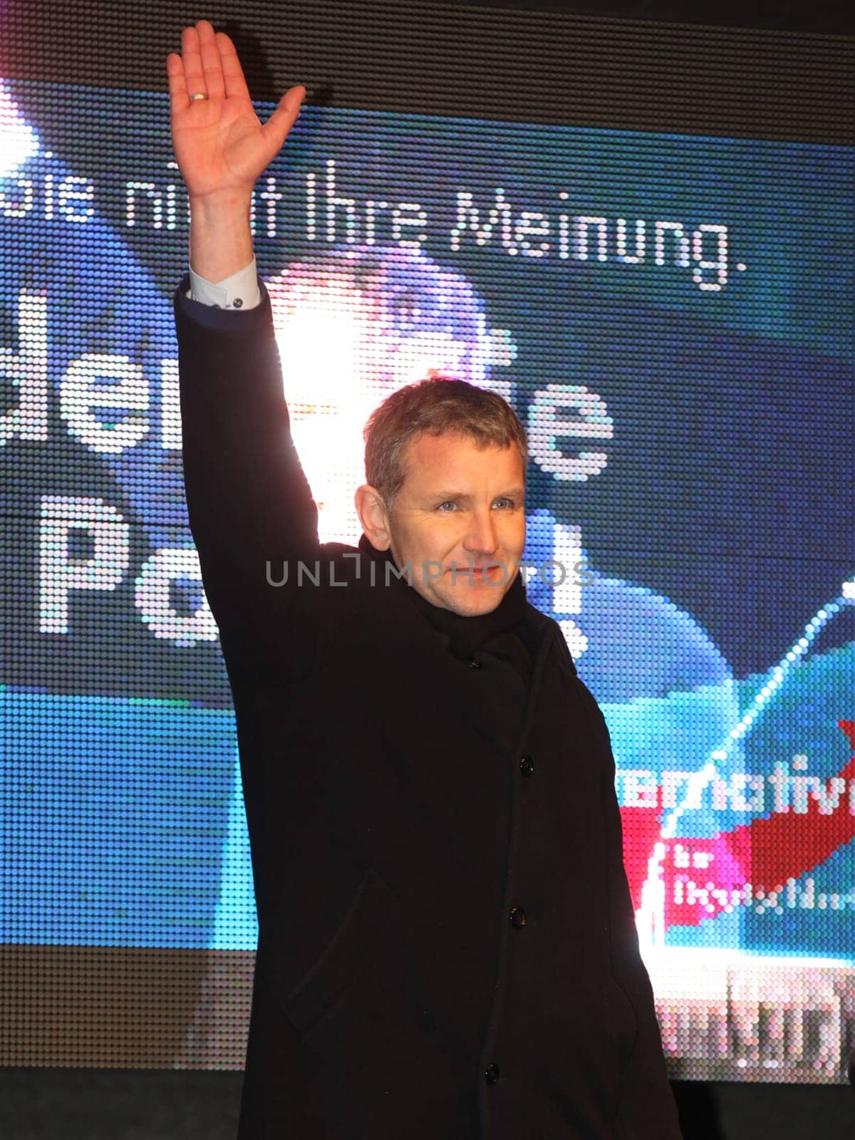 AfD-Demo on 27.01.2016 in the Cathedral Square in Magdeburg