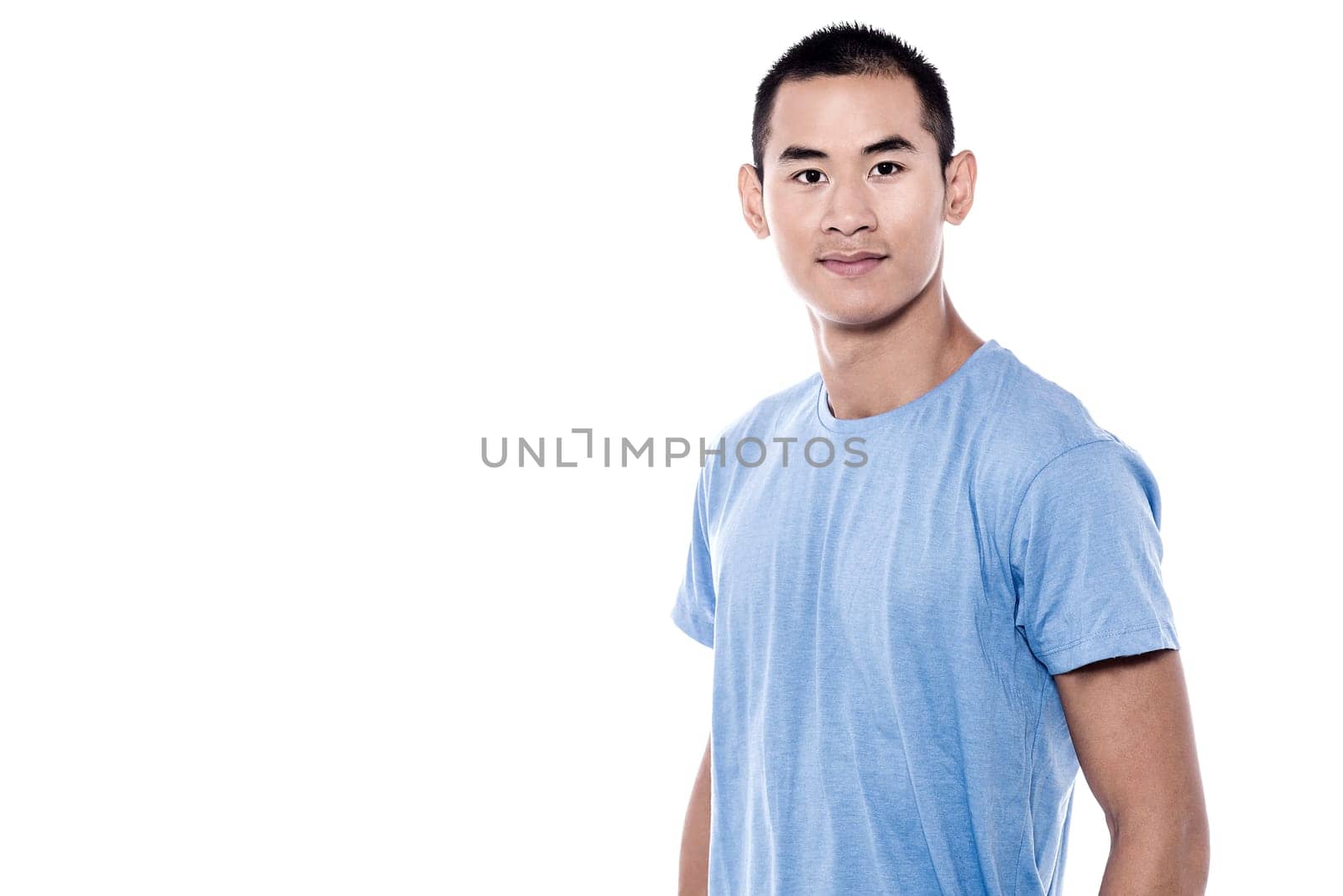 Side Pose image of a casual young man