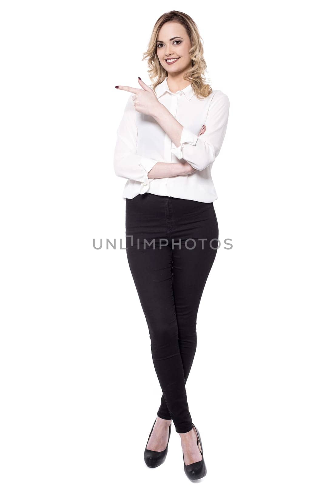 Attractive pointing at something